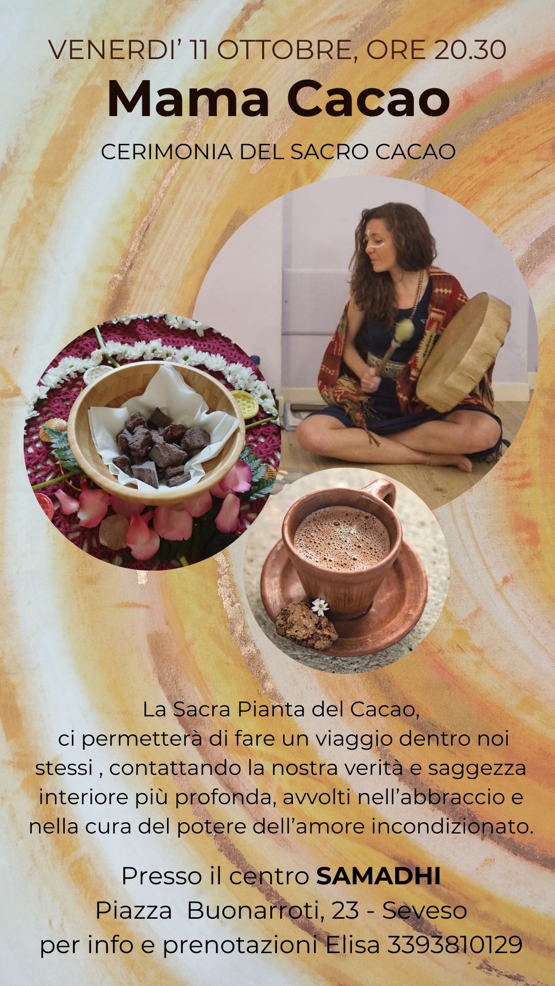 Venerdì 11/10 Cerimonia di Mama Cacao