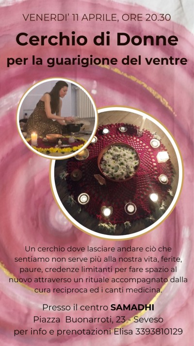 Venerdì 11 Aprile: Cerchio di donne