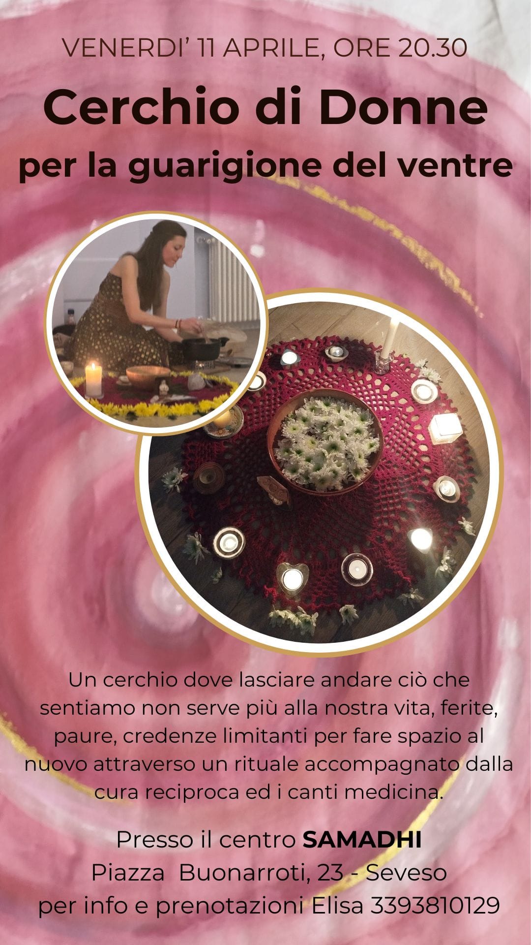 Venerdì 11 Aprile: Cerchio di donne