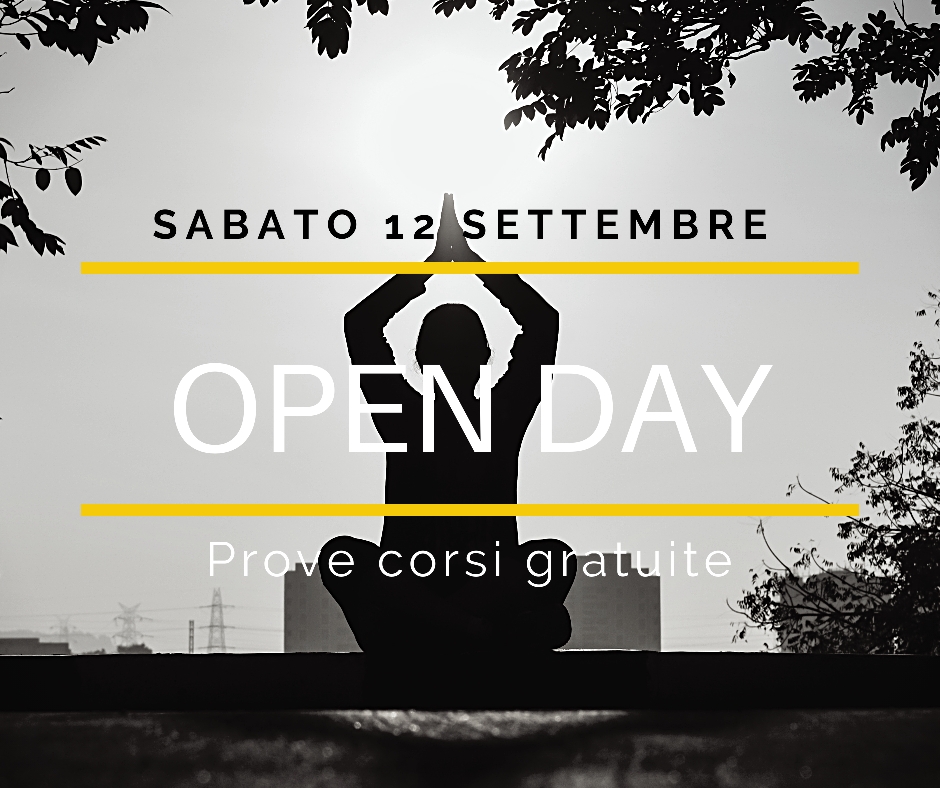 Sabato 12  Settembre: Open Day gratuito