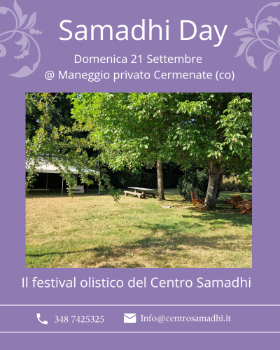 Domenica 21 Settembre 2025: Samadhi Day