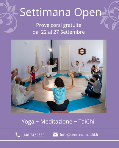 Settimana Open 22-28 Settembre 2025