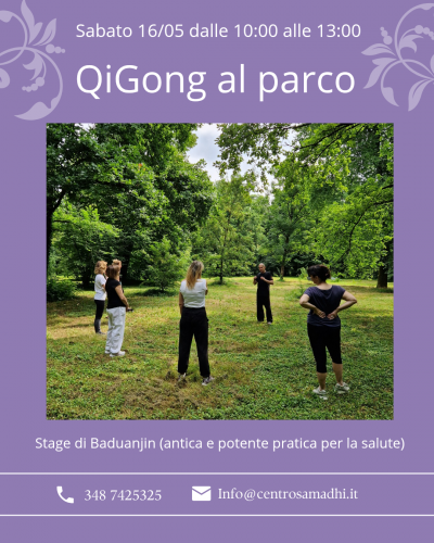 Sabato 16/05/26 Stage di QiGong al Parco
