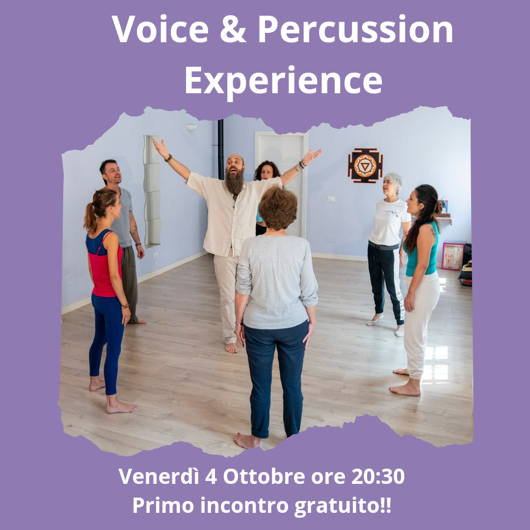 Venerdì 4 Ottobre primo incontro gratuito 